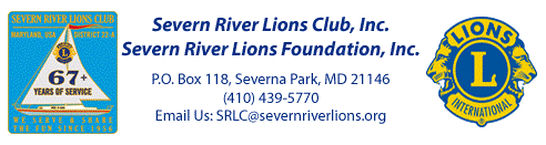 Severn River Lions Club mailing address - phone- email address